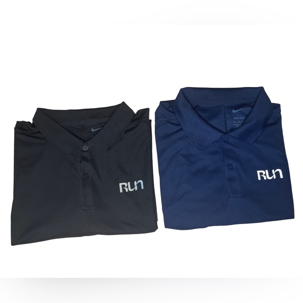 Sunrun Nike Polo 2- Shirts Black & Blue Men’s XL